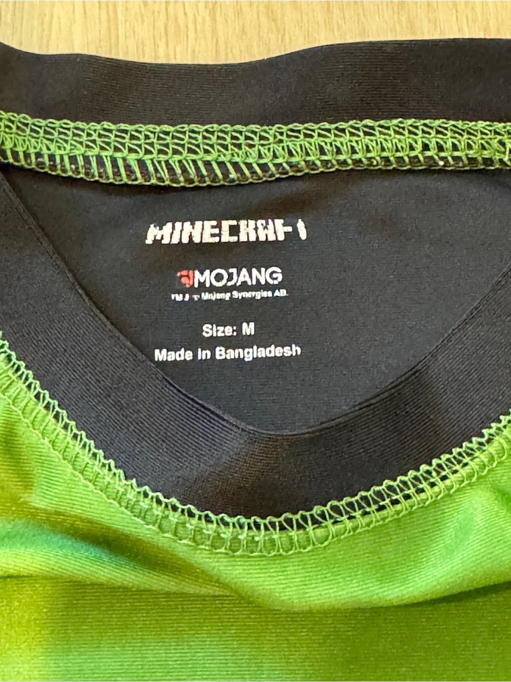 Minecraft Green Creeper Rash Guard Set - Picture 8 of 9